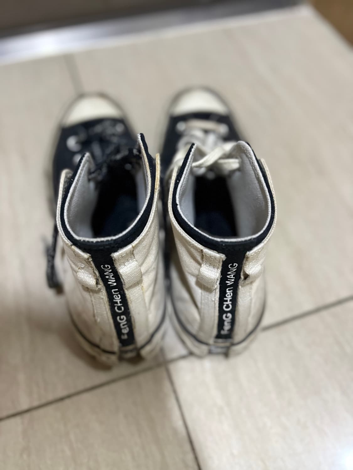 컨버스 x 펑첸왕 블랙화이트 상품이미지2