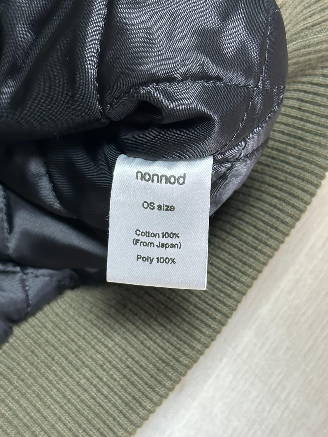 (OS) 논노드 서퍼다이 서지 봄버 자켓 빈티지 카키 상품이미지5