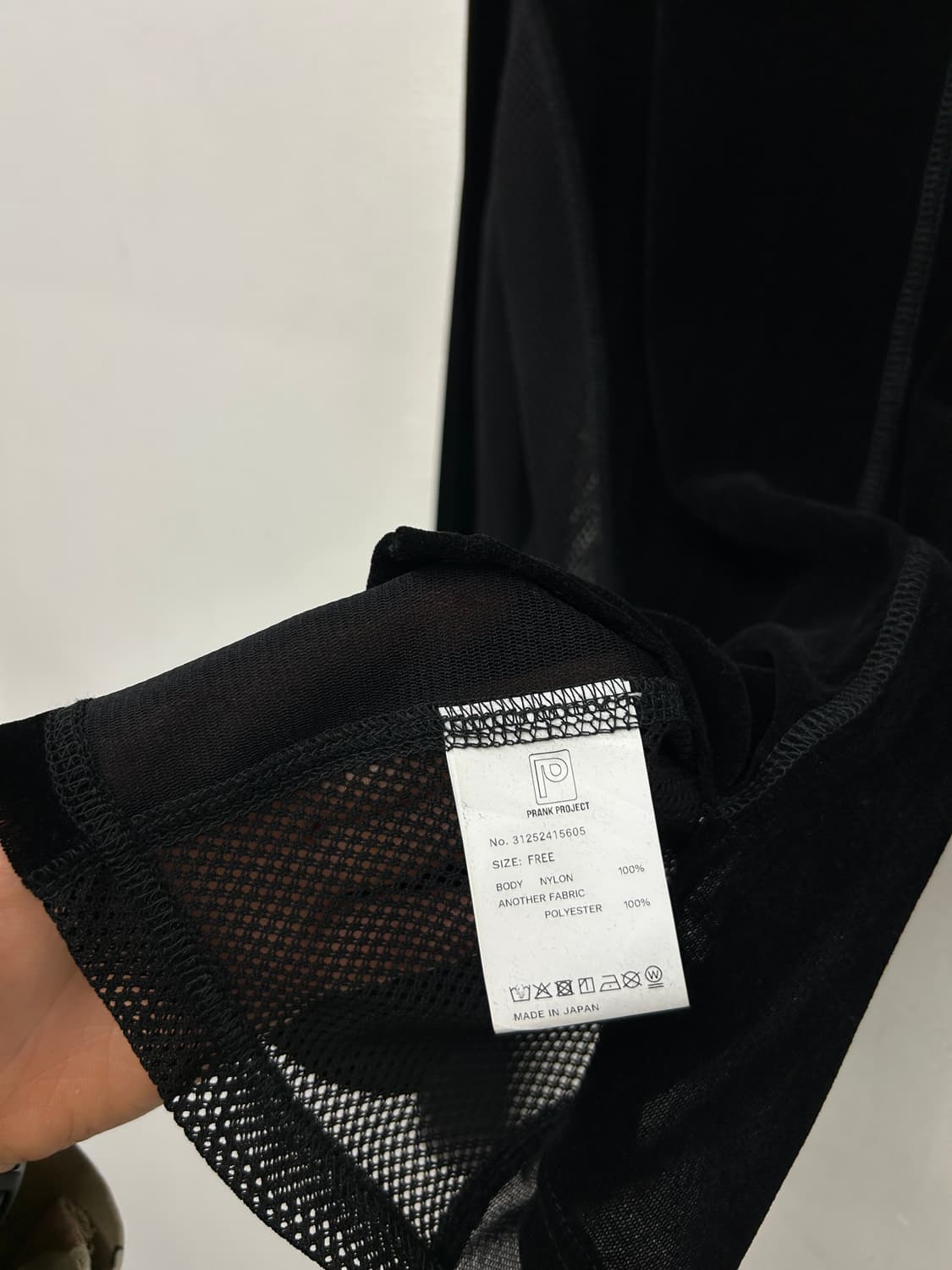 프랭크프로젝트 메쉬 패널 롱 슬리브 상품이미지6