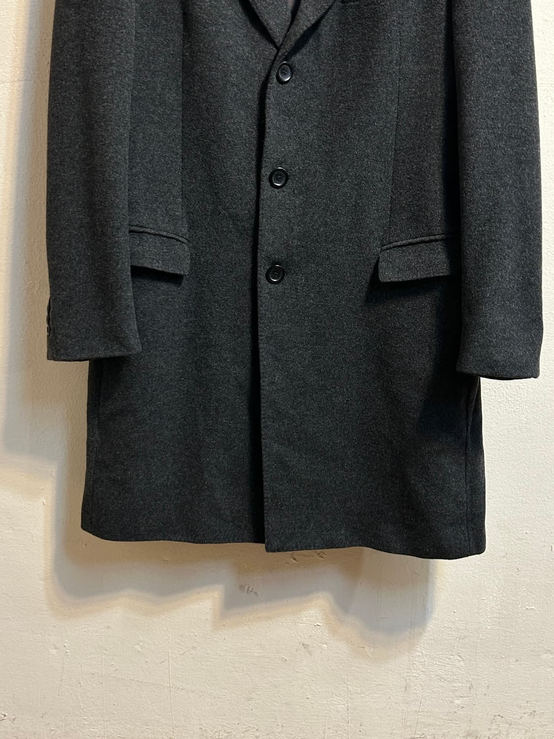 디케이엔와이 울 싱글 코트 상품이미지3