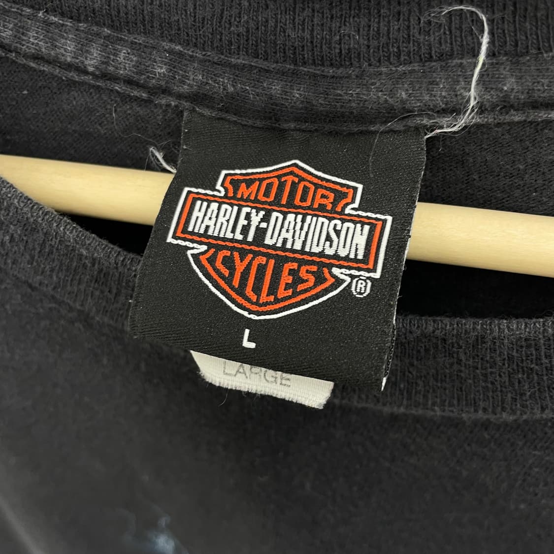 할리데이비슨 00s 라이트닝 번개 페이딩 빈티지 반팔 티셔츠 상품이미지8