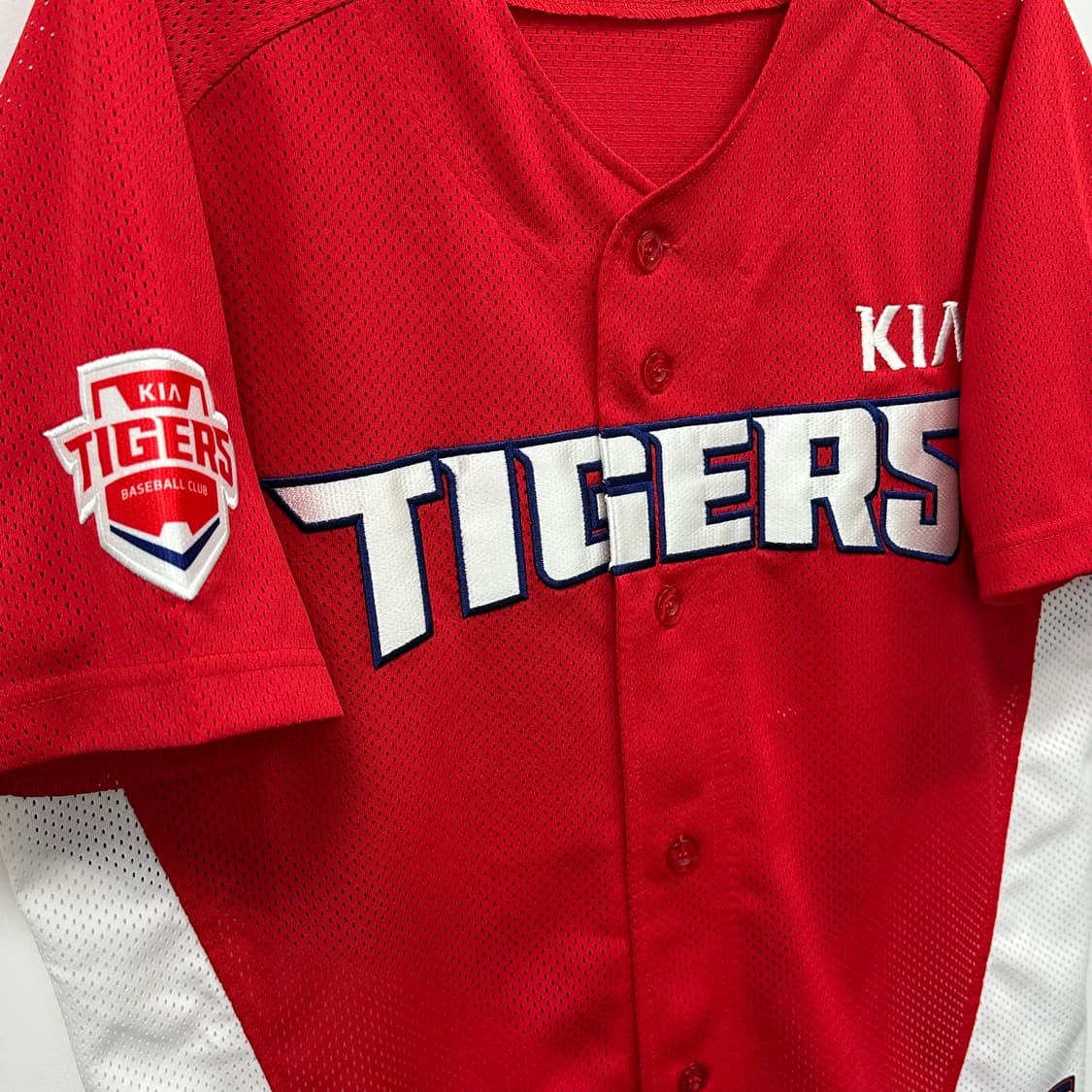 마제스틱 기아타이거즈 2017시즌 홈 노마킹 유니폼 100 상품이미지4