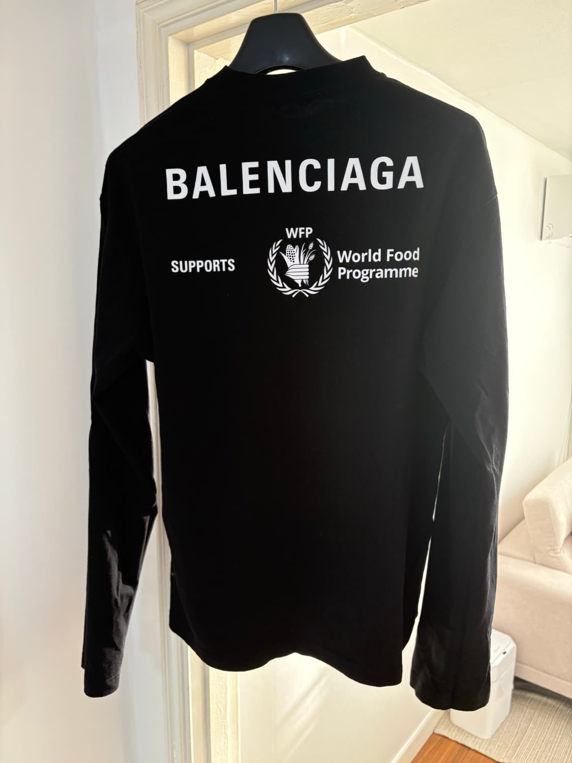 발렌시아가 WFP 티셔츠 긴팔 M 상품이미지2