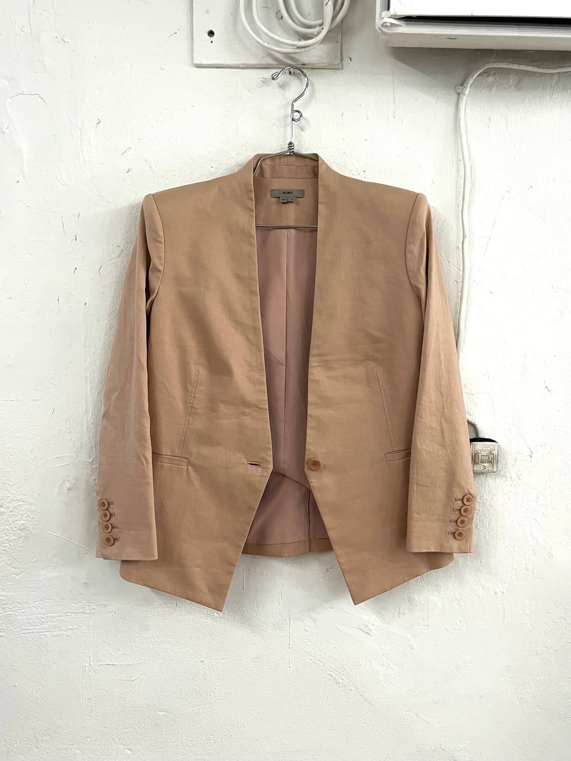 헬무트랭 핑크 베이지 자켓 상품이미지4
