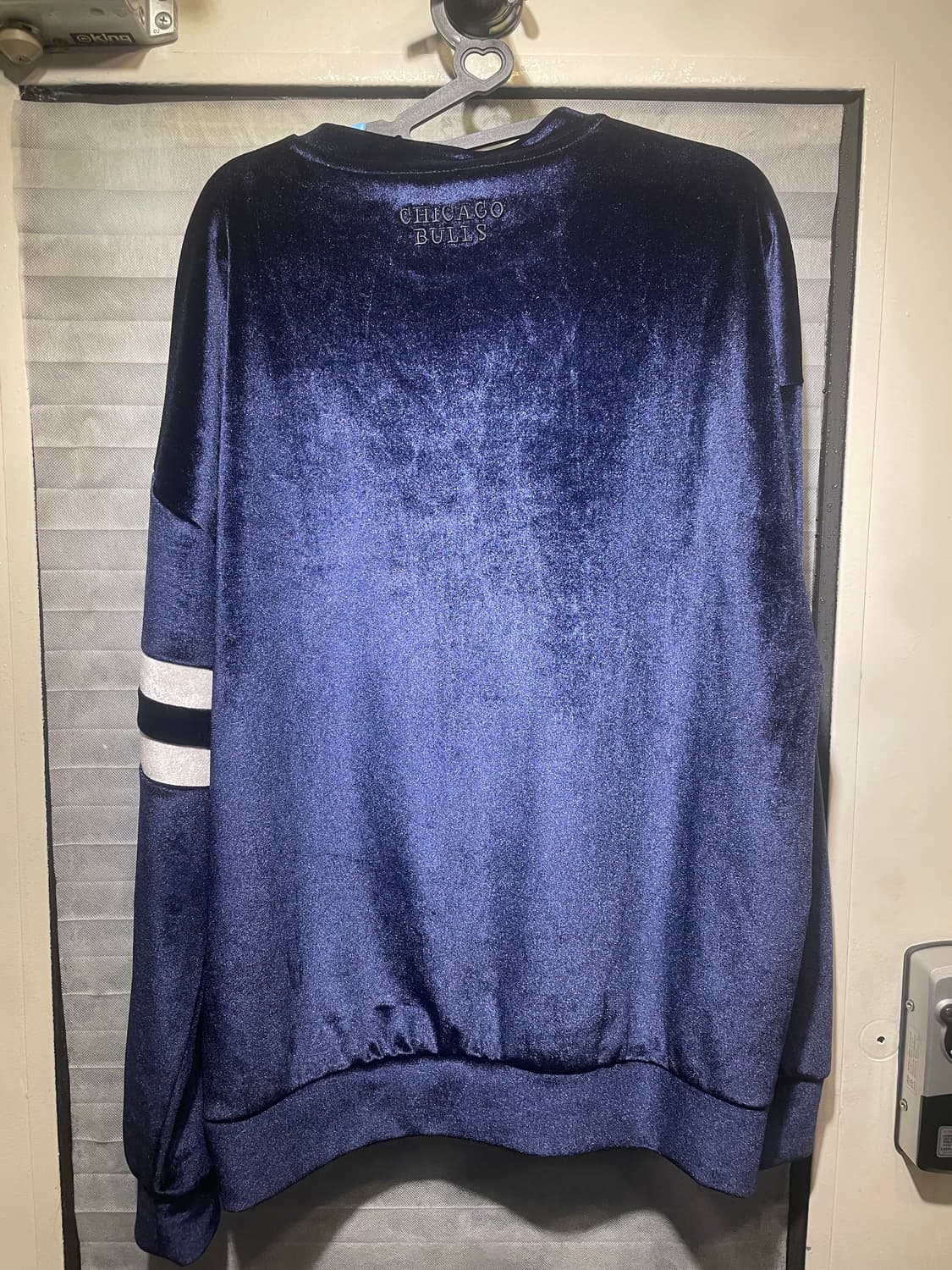 NBA 벨벳 맨투맨 티셔츠 네이비 L 상품이미지4