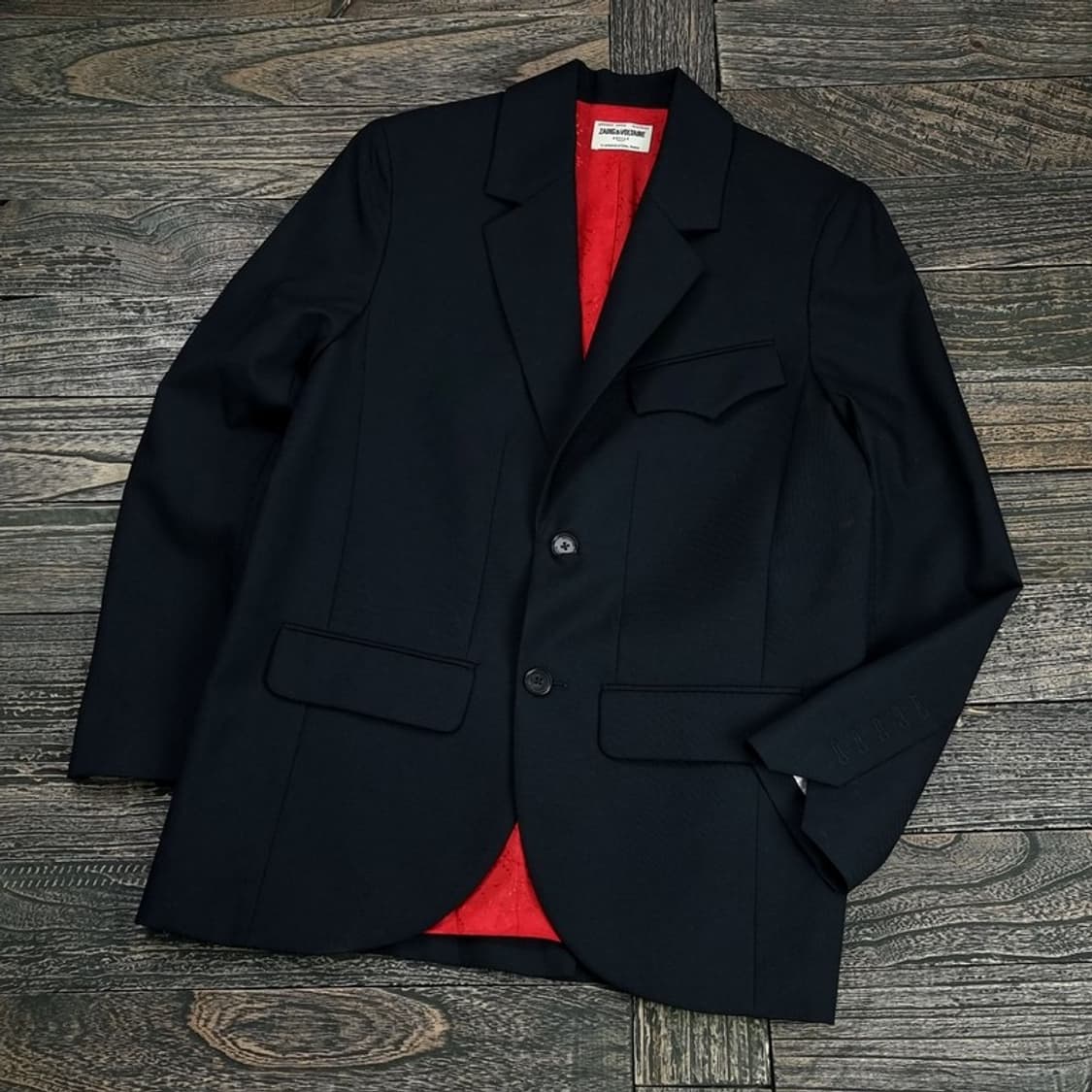 [쟈딕앤볼테르] 투버튼 블레이저 자켓 블랙 P01286 상품이미지1