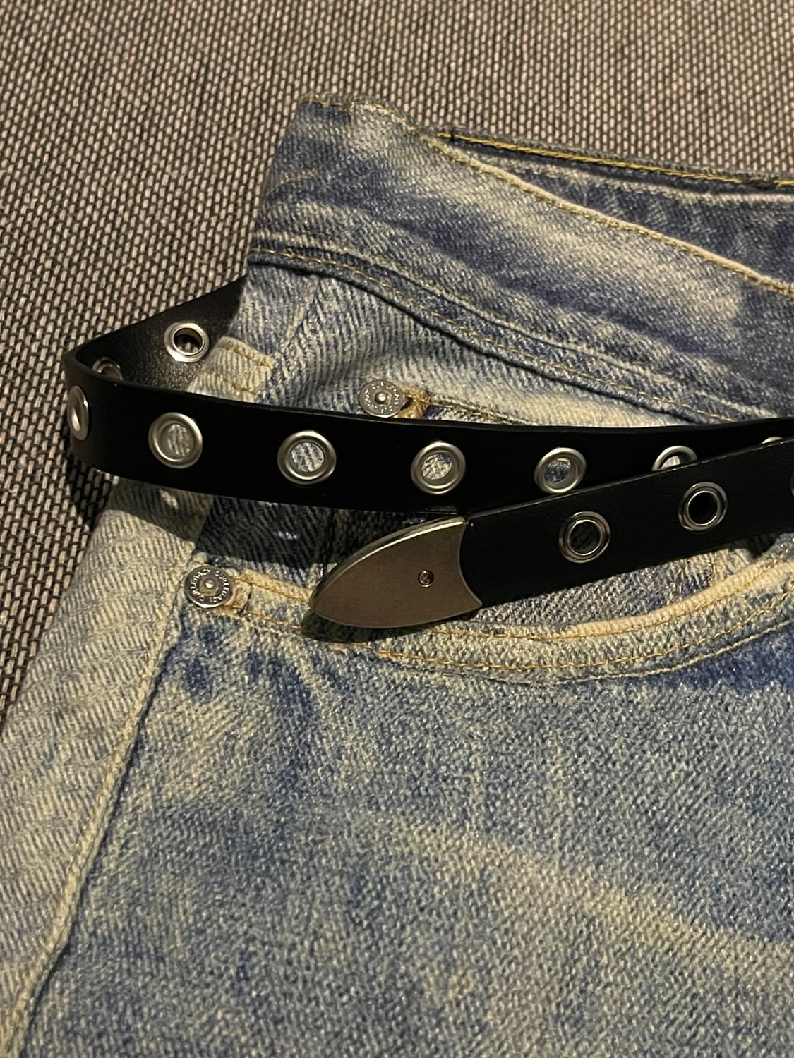 스터드 소가죽벨트 상품이미지4