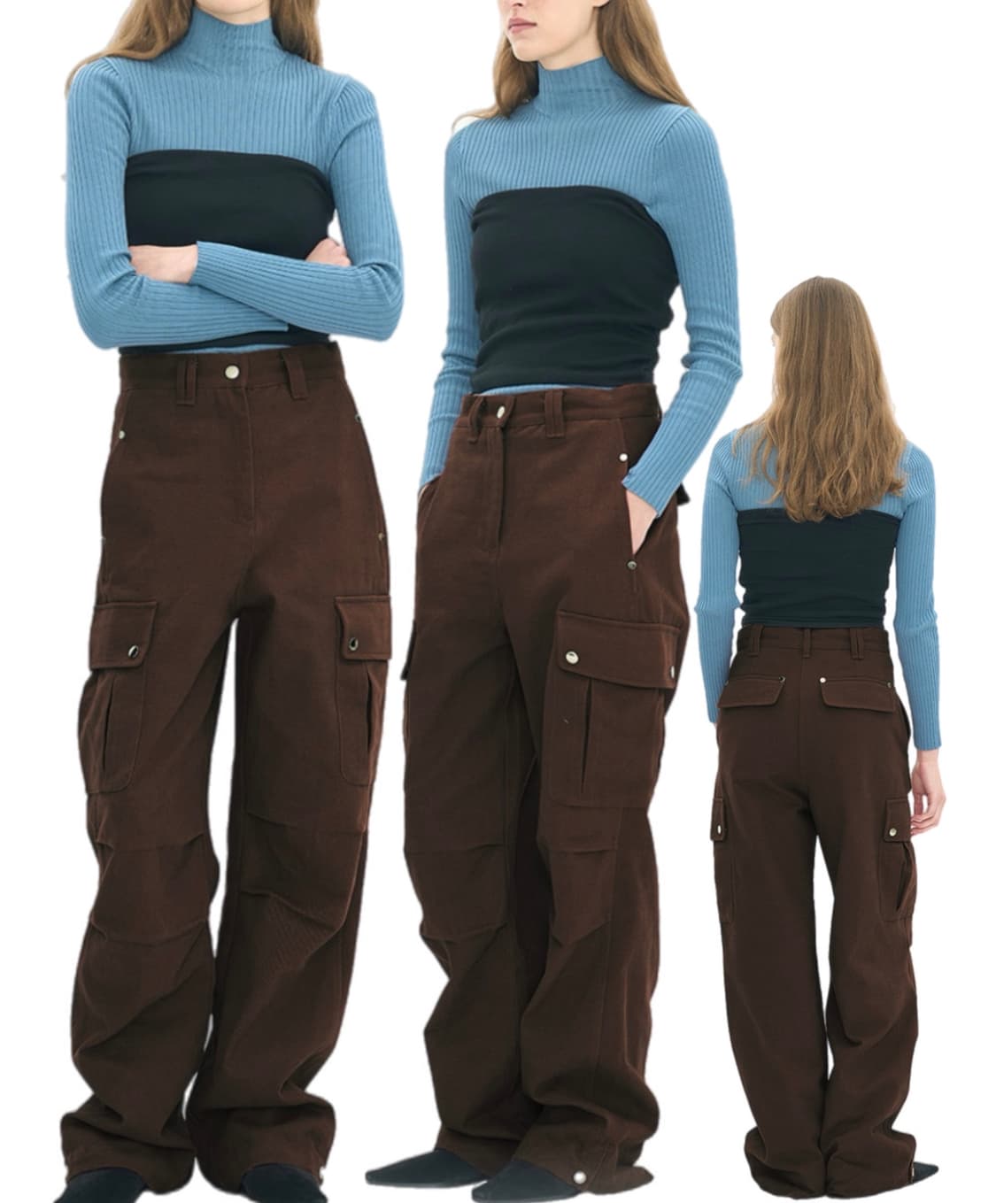 22FW PARTIMENTO WOMEN Cotton Cargo Pants 상품이미지1