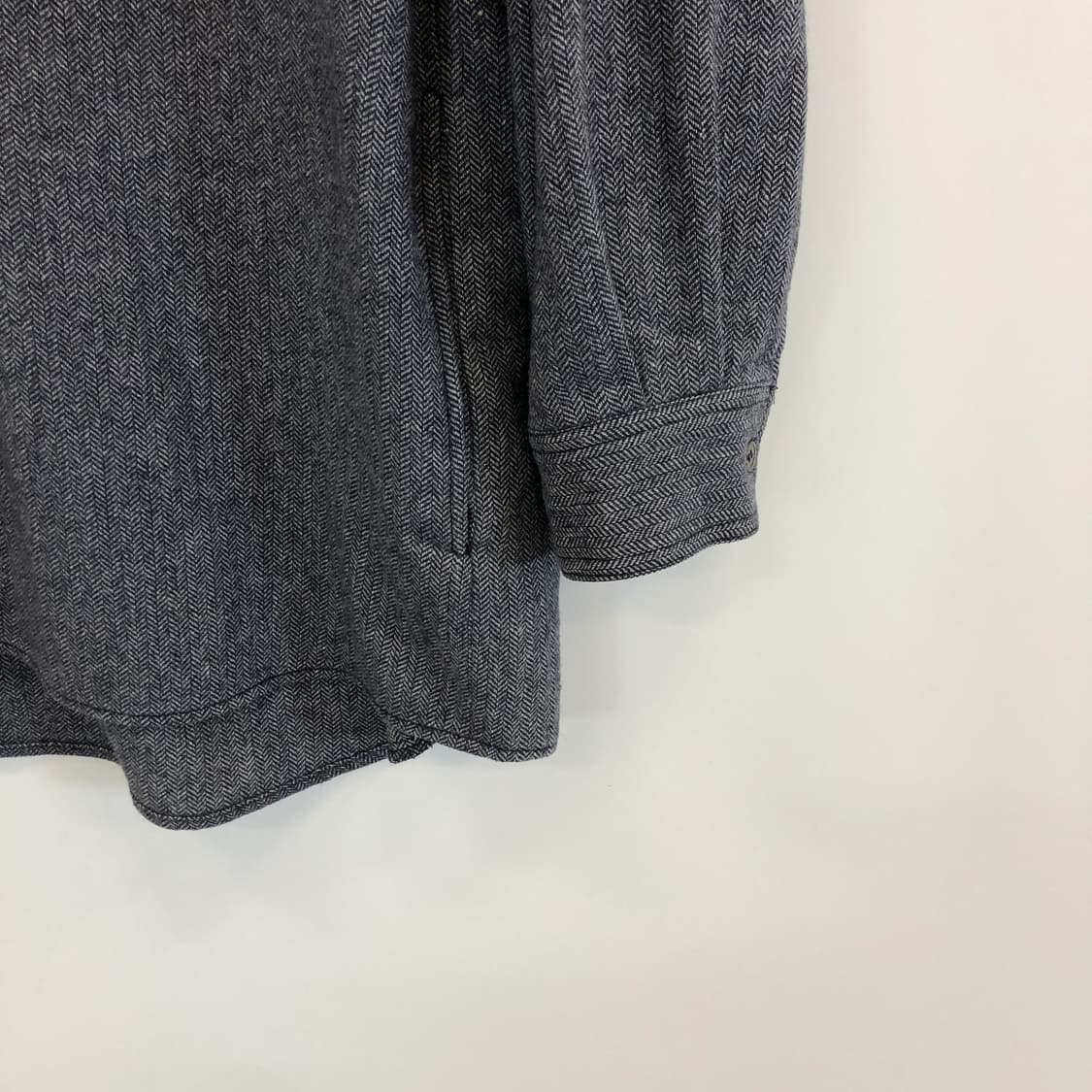 톰보이 헤링본 울 오버셔츠 85-92-160 상품이미지3