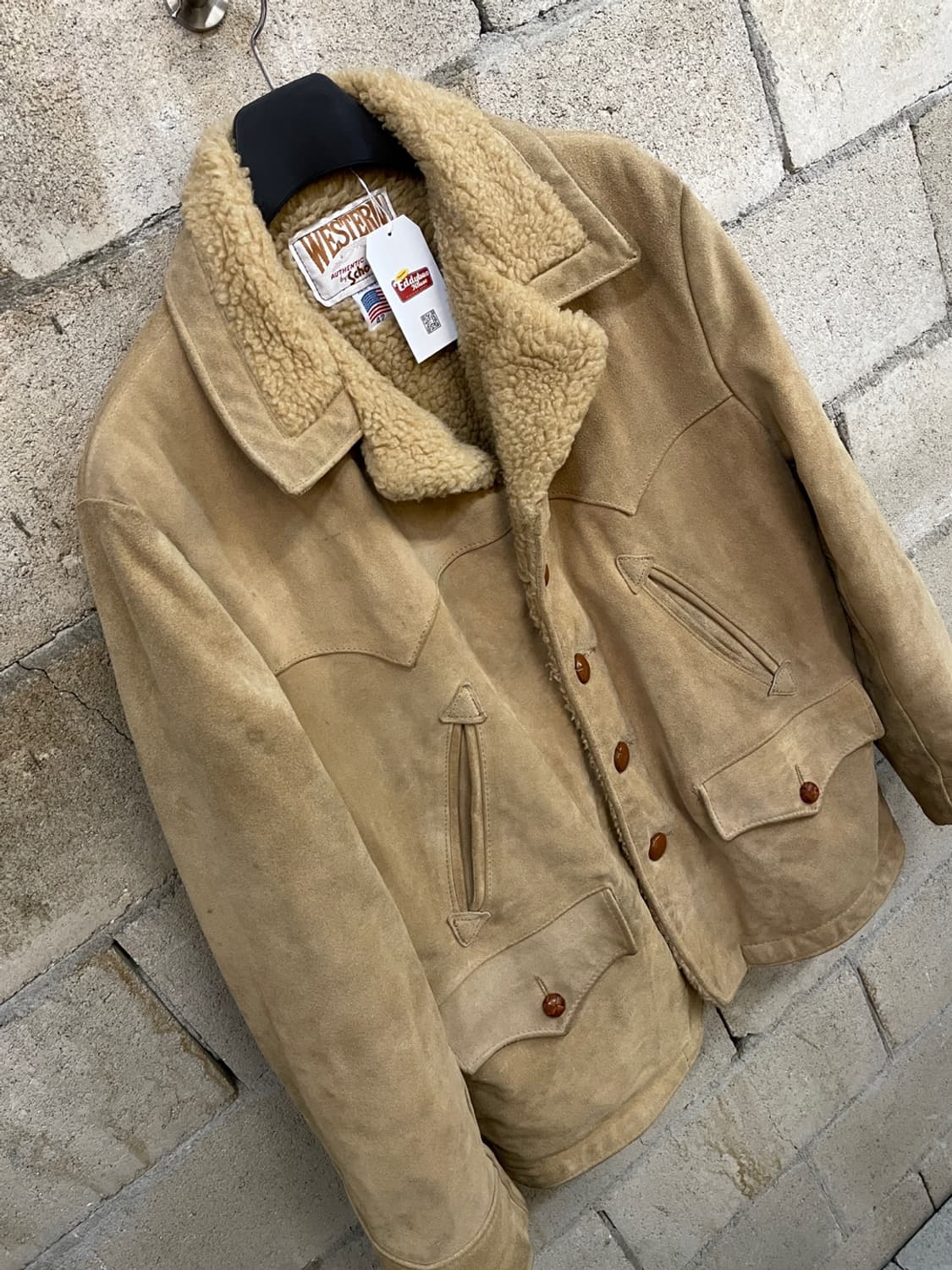 쇼트 웨스턴 무스탕 랜치 코트 상품이미지4