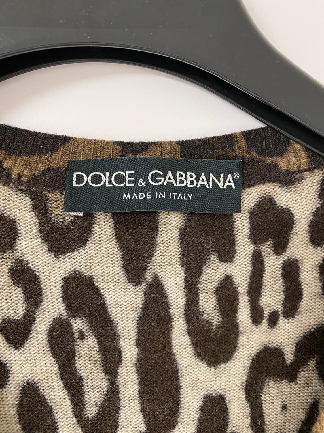 돌체앤가바나 캐시미어 레오파드 가디건 상품이미지2