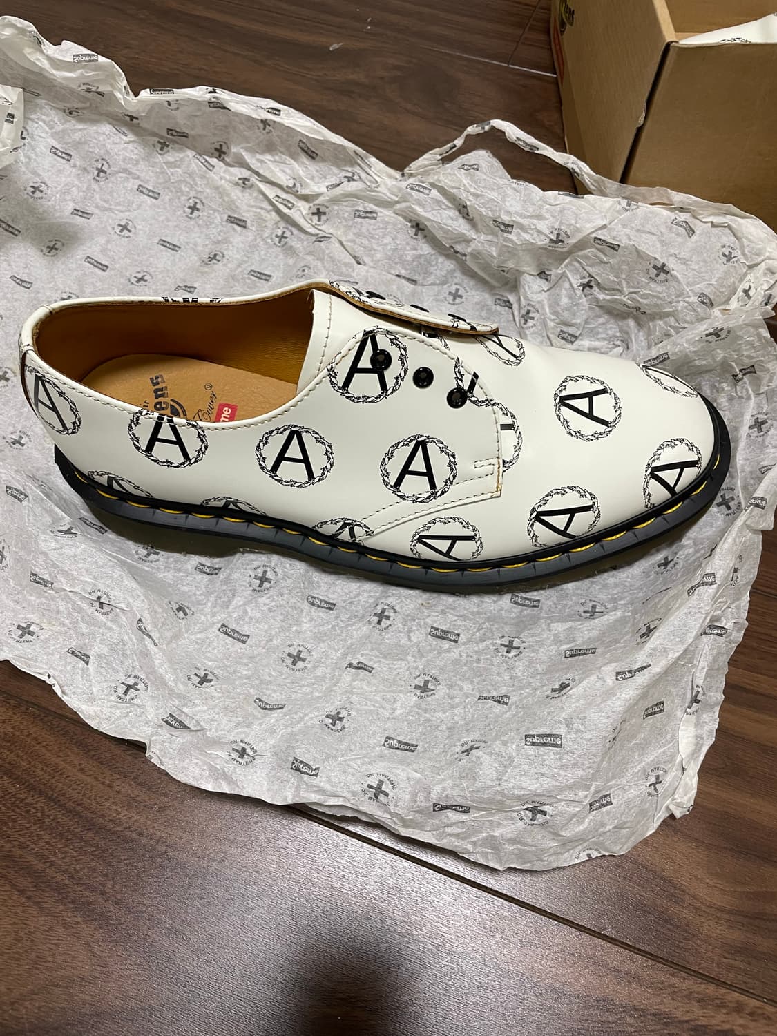 닥터마틴 x 슈프림 x 언더커버  1461 빈티지 화이트 상품이미지3