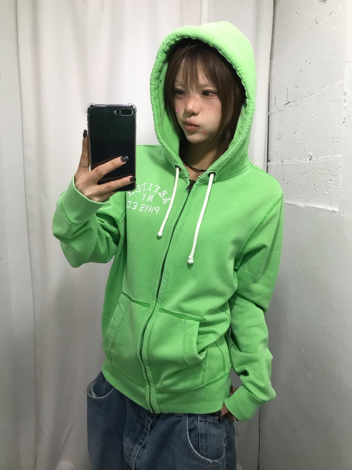 아베크롬비 라이트 그린 후드집업  상품이미지3