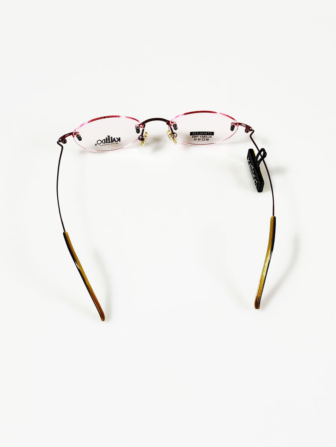 90s KALEIDO 무테 오벌 프레임 틴트 빈티지 안경 상품이미지5