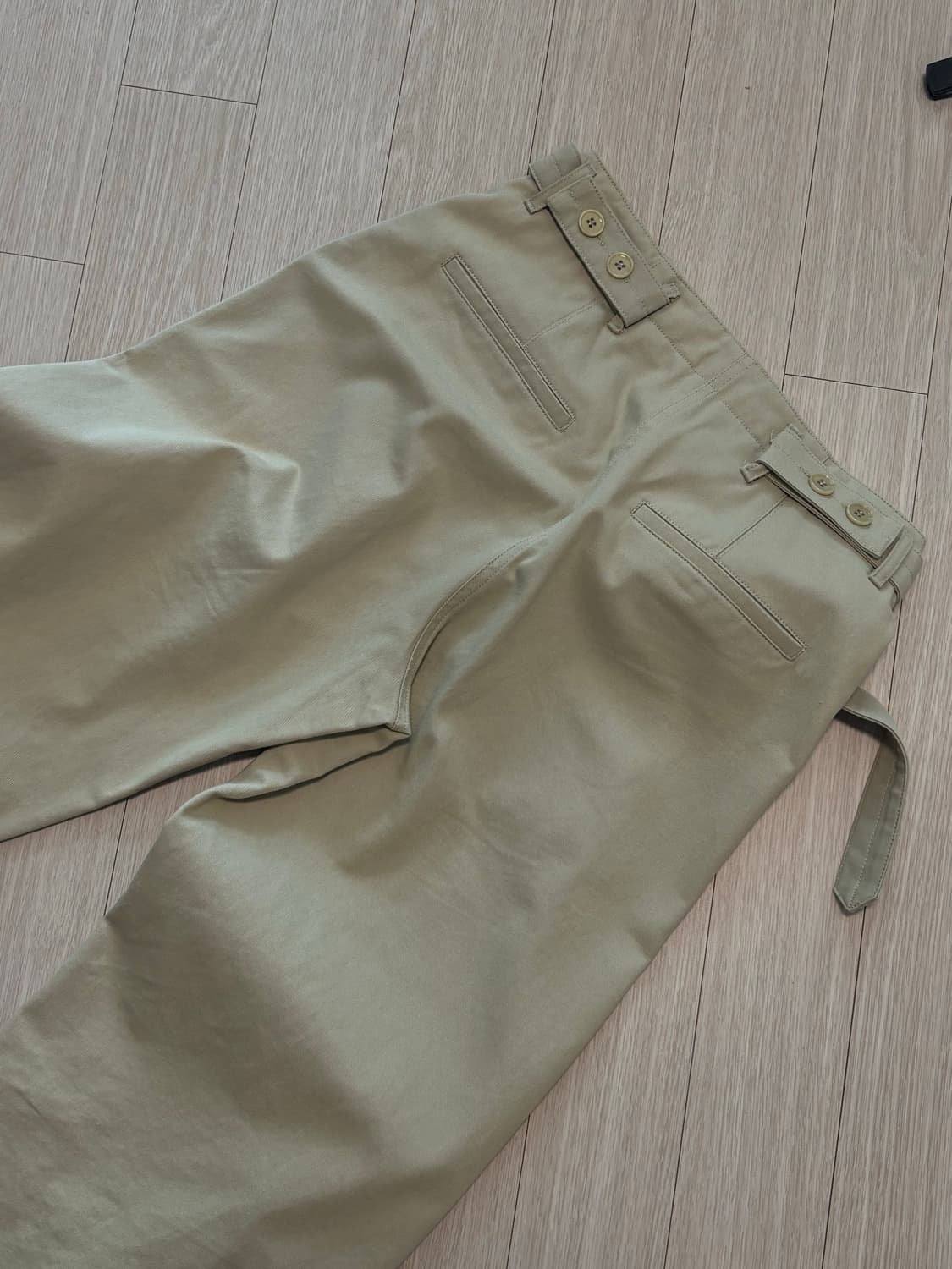 로우클래식 BELTED STITCH PANTS(KH) 상품이미지6