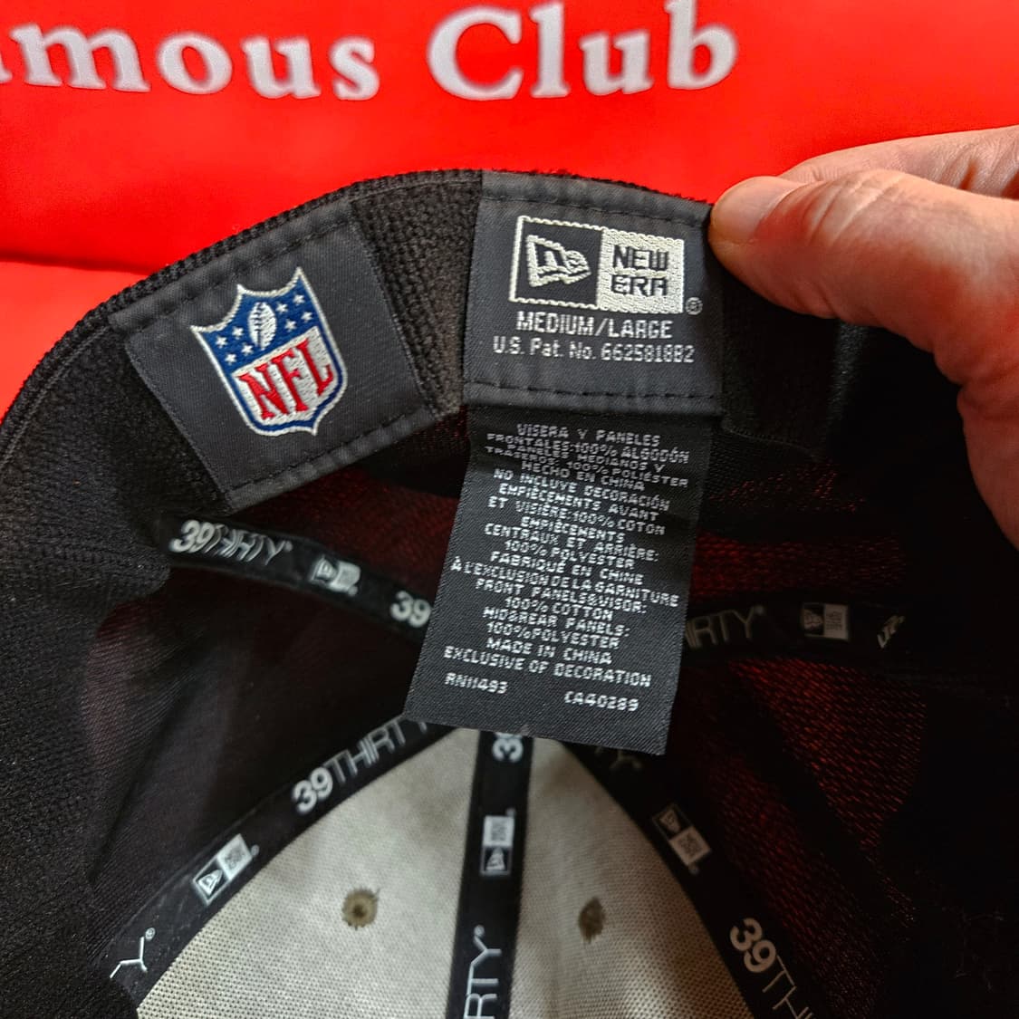 뉴에라 x NFL 카모플라쥬 메쉬 볼캡 M/L size 상품이미지4