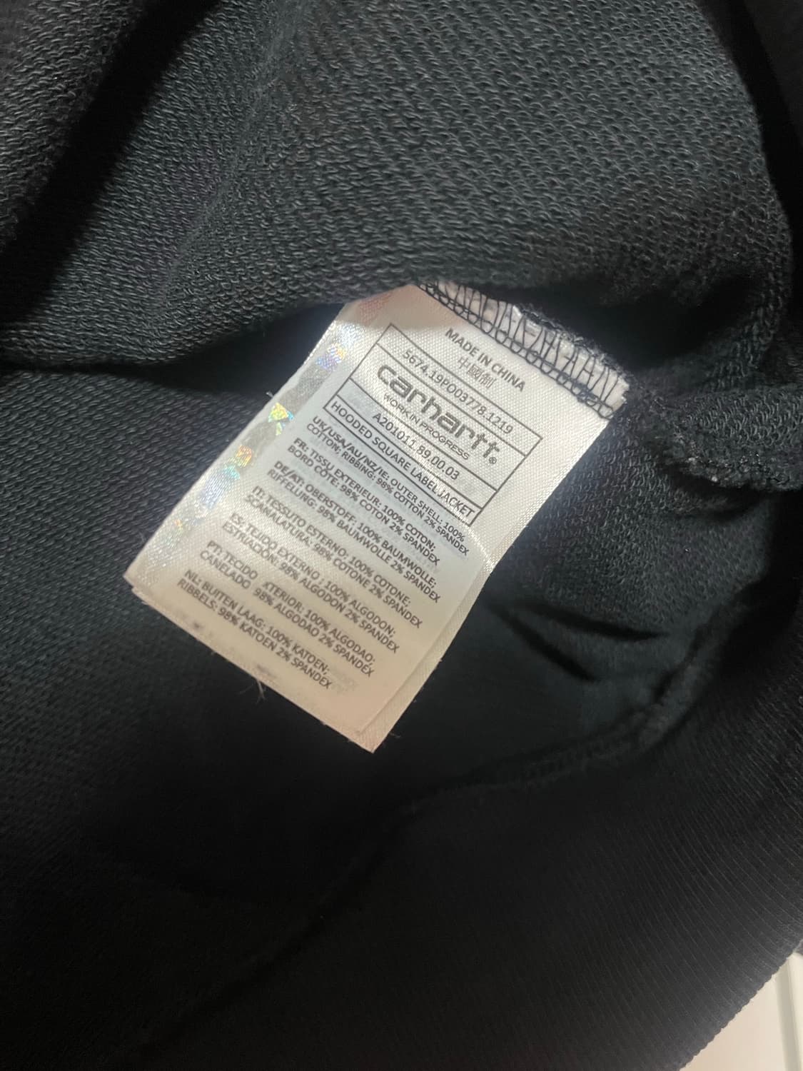 칼하트 wip 후드 집업[M] 상품이미지6