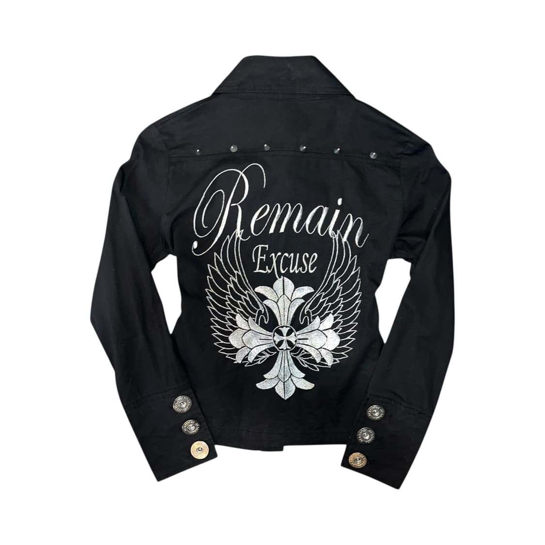 d.i.a 다이아 십자참 자수 스터드 자켓 갸루y2k펑크 상품이미지5