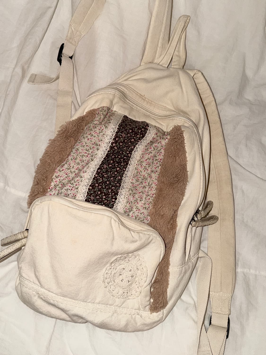 빈티지 패치워크 백팩 모리걸 하구미 상품이미지4