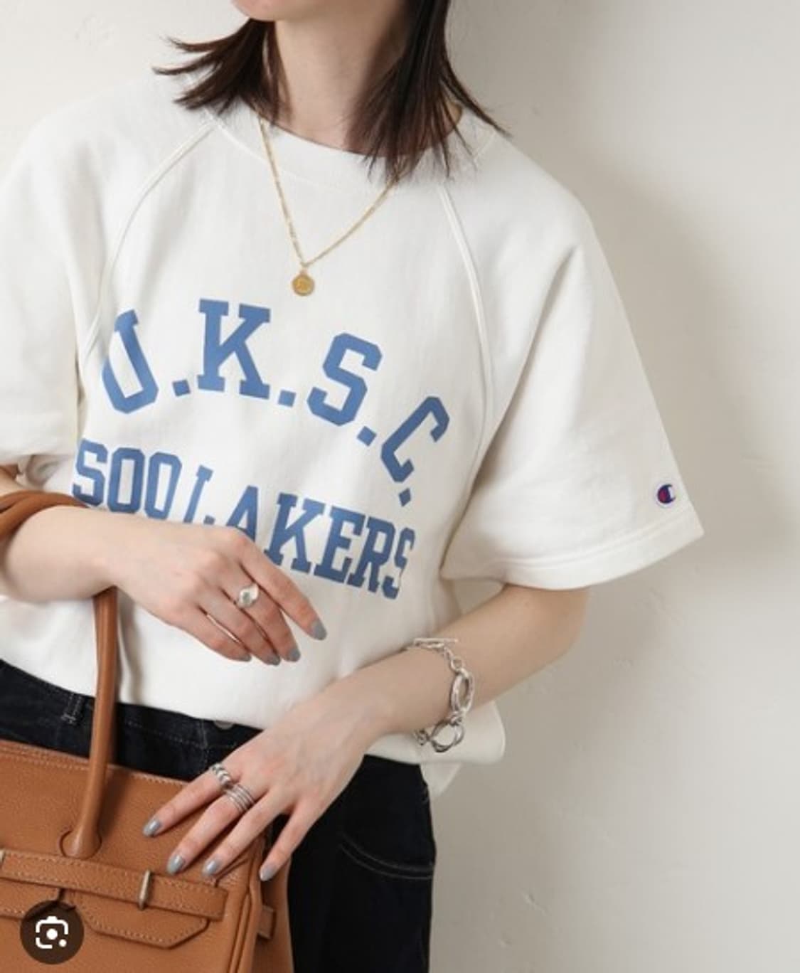 챔피온 리버스위브 반팔 스웻 상품이미지1