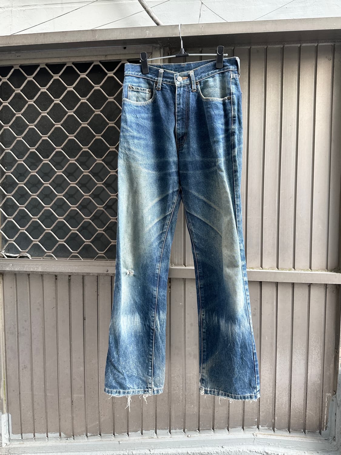 NONE vintage yellow washing denim pants 상품이미지1