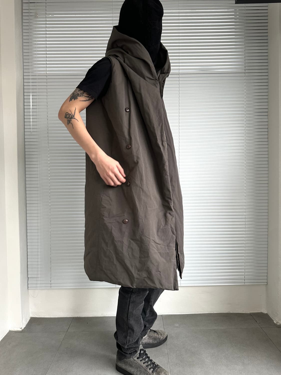 릭오웬스 2015FW 아카이브 구스다운 후드 베스트 상품이미지3