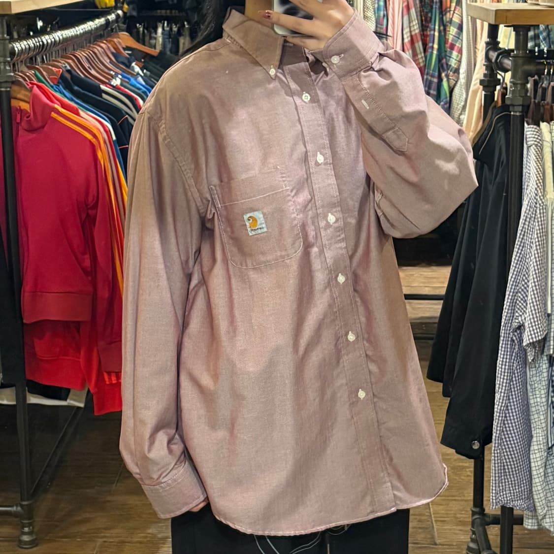 [HI] Carhartt 셔츠 로즈핑크 상품이미지4