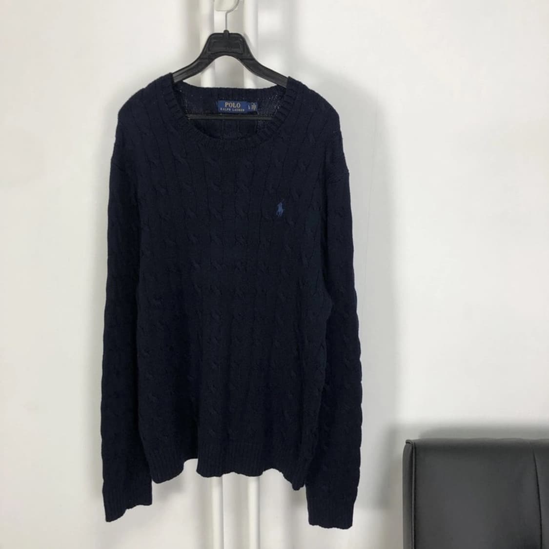 폴로 정품 케이블니트 네이비 블루포니 상품이미지2