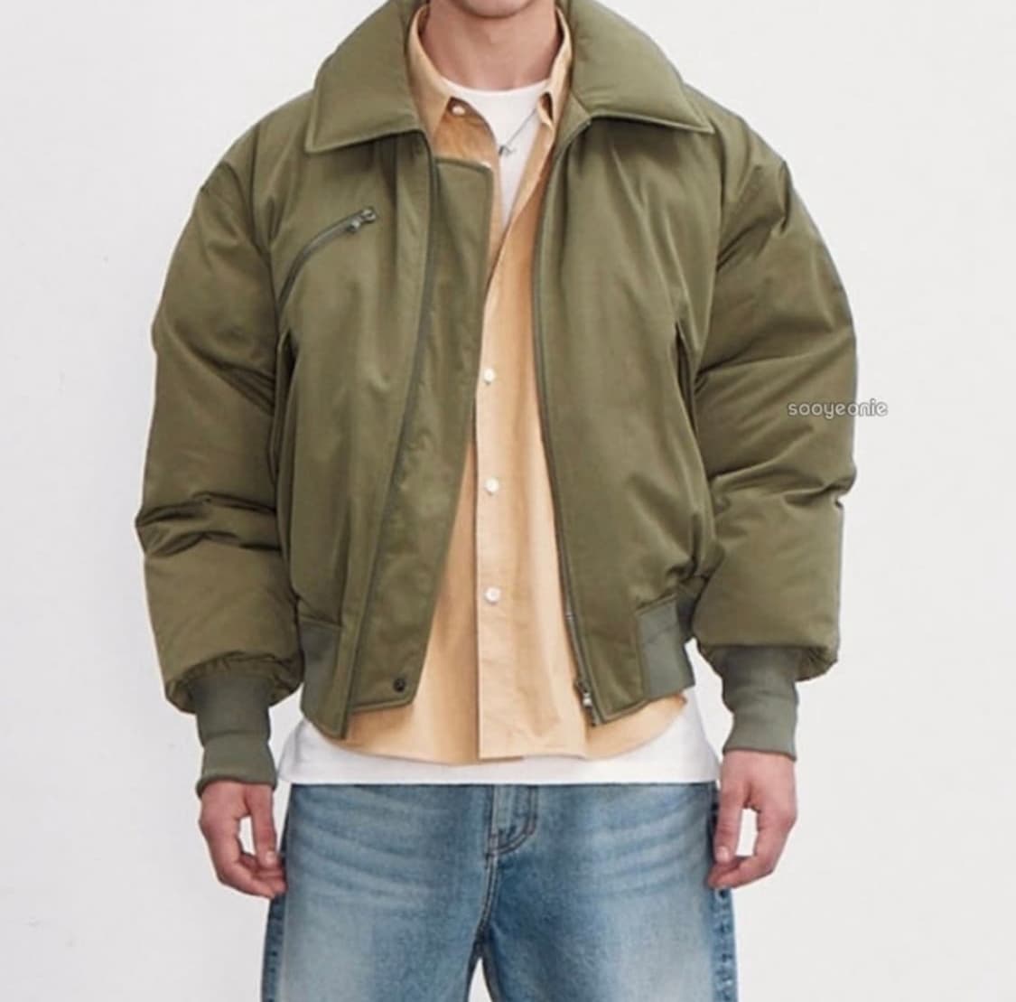 렉토 포코노 카키 패딩 L 상품이미지3