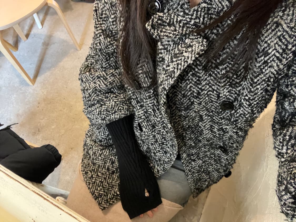 Marvin Richards New York 헤링본 코트S 상품이미지4