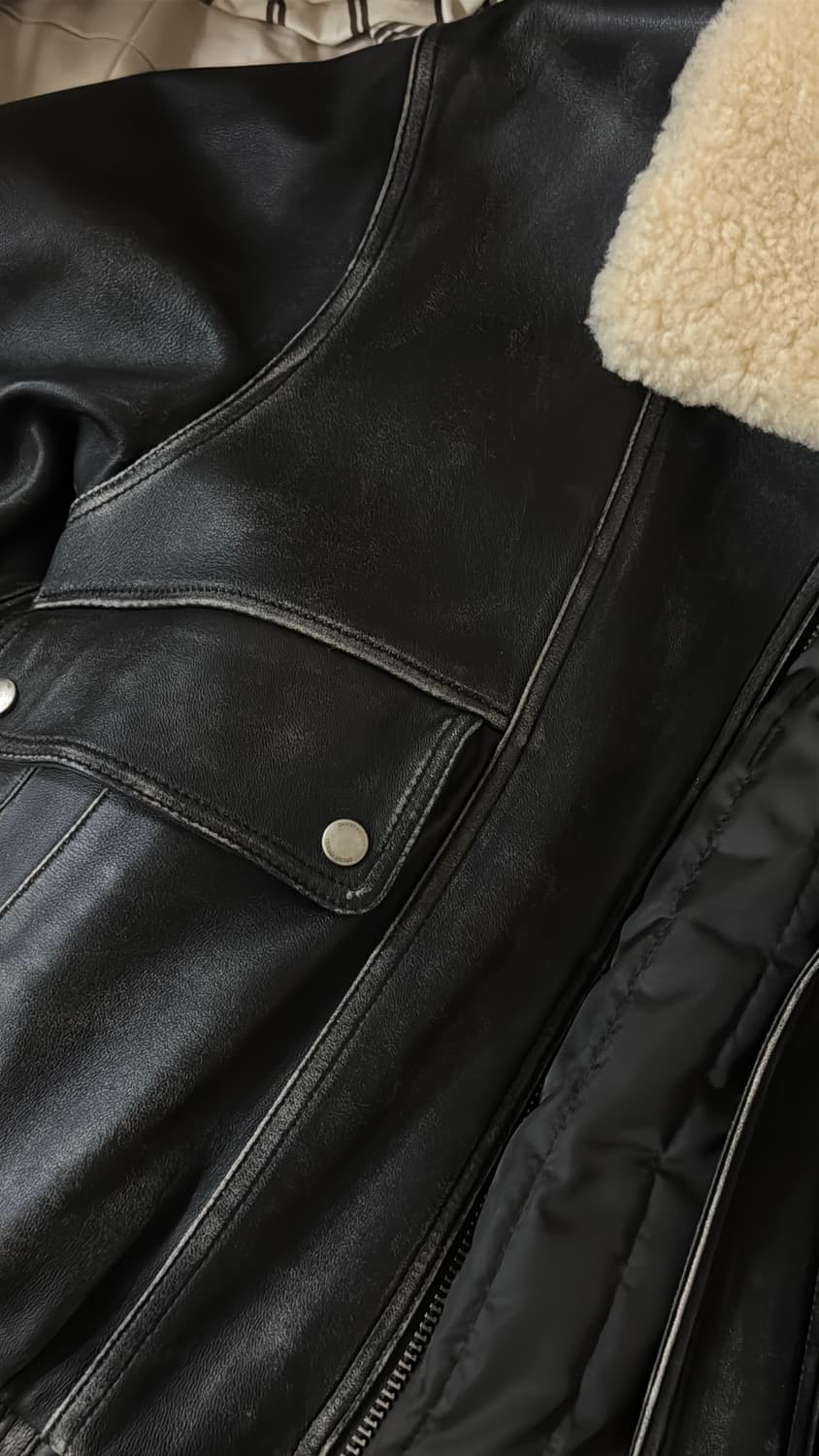 DUNST 램스킨 레더 재킷 (정가89) 상품이미지6