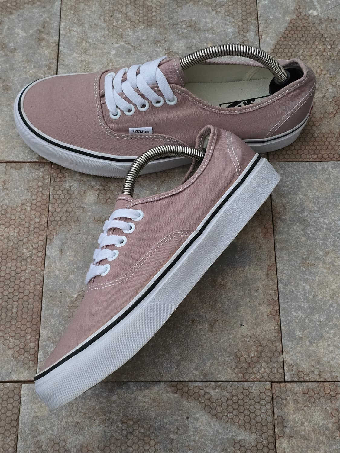 (255)반스 어센틱 그레이 핑크 상품이미지5