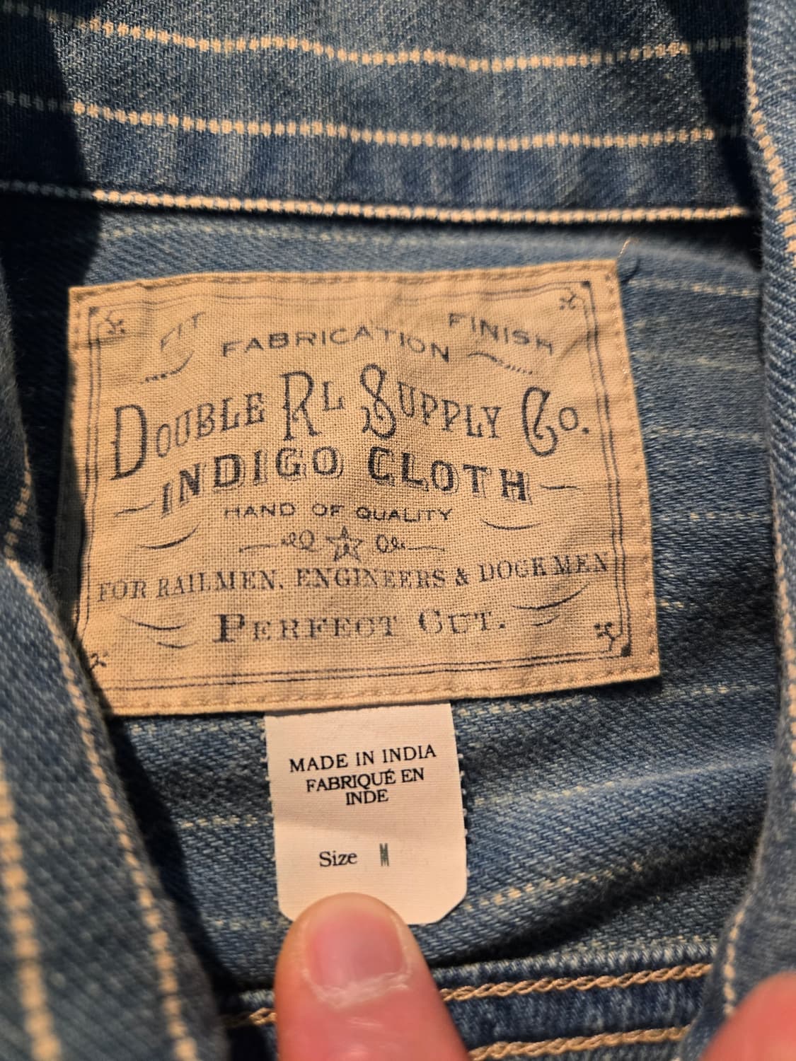 RRL 인디고 스트라이프 트월 자켓 상품이미지2