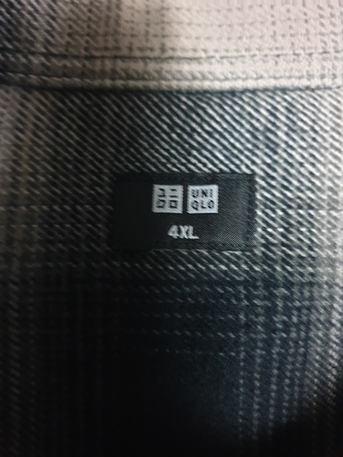 (아워레가시st) 유니클로 플란넬 체크 롱슬리브 셔츠 (4XL) 상품이미지6