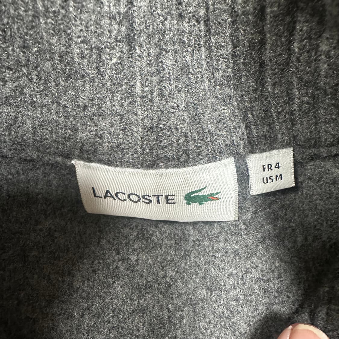 ✨ (바배) 라코스테 모100 니트 집업  상품이미지3
