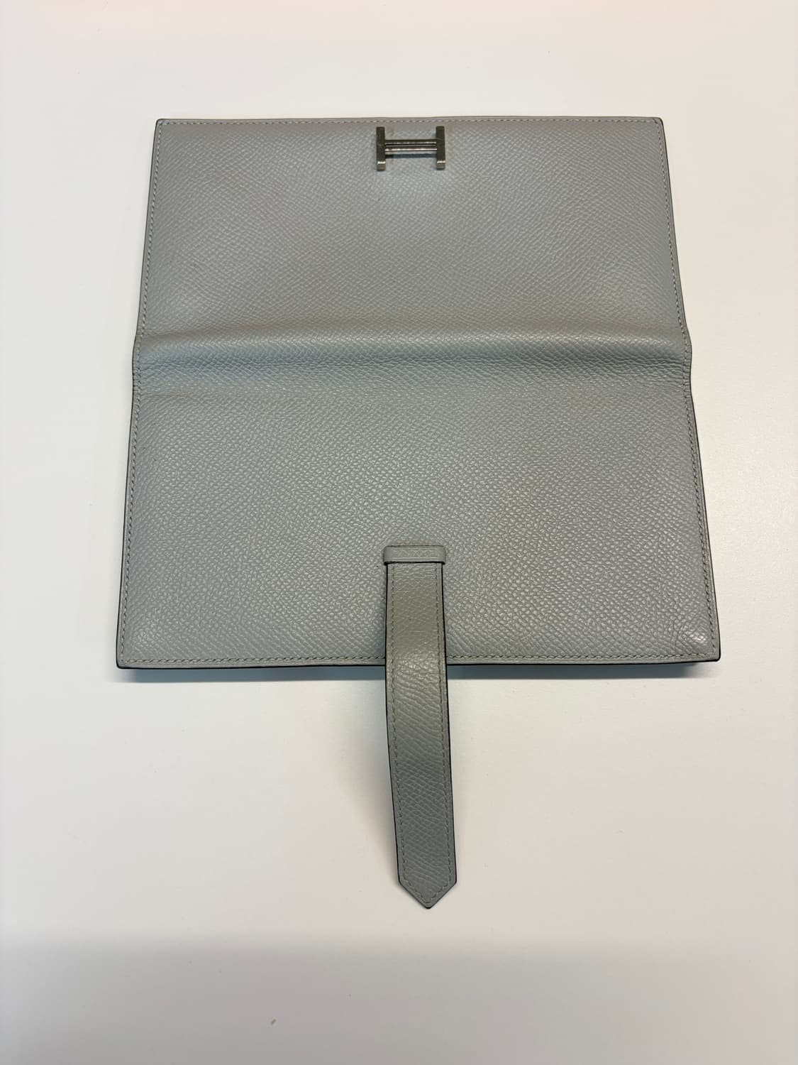 에르메스 베안 장지갑 그레이 은장 C각인 상품이미지8