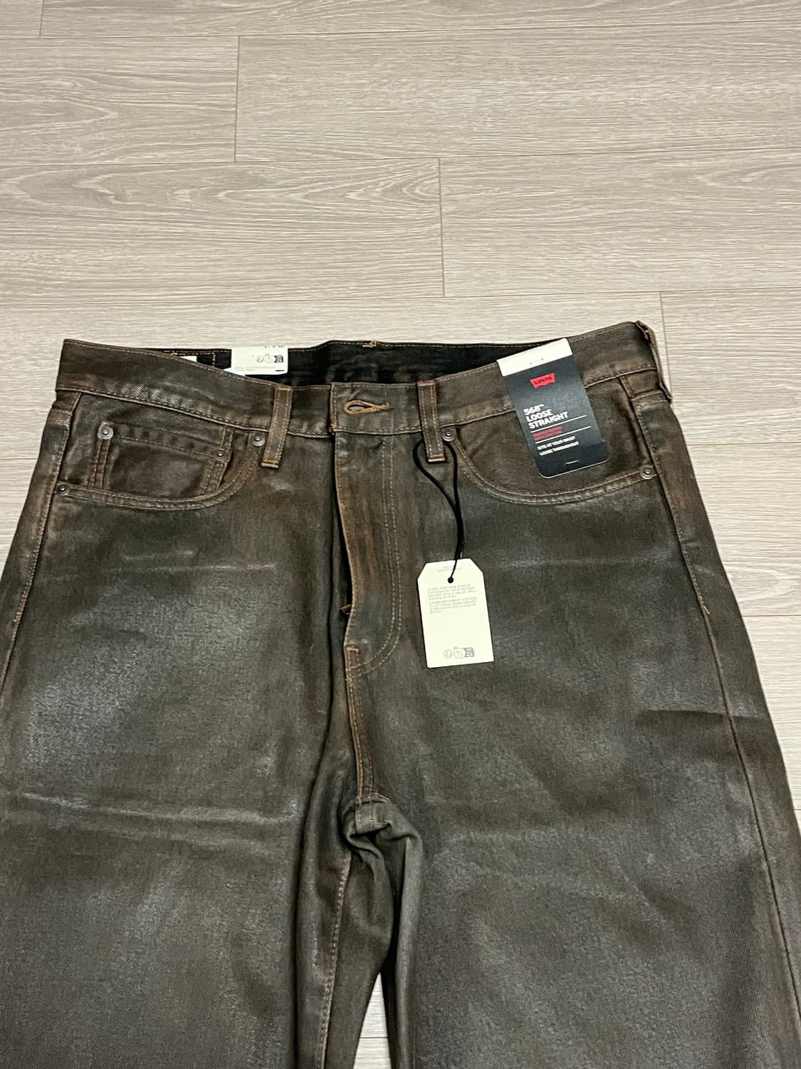 (국내미발매, 새상품) 리바이스 568 왁스 코팅 데님 팬츠 상품이미지4