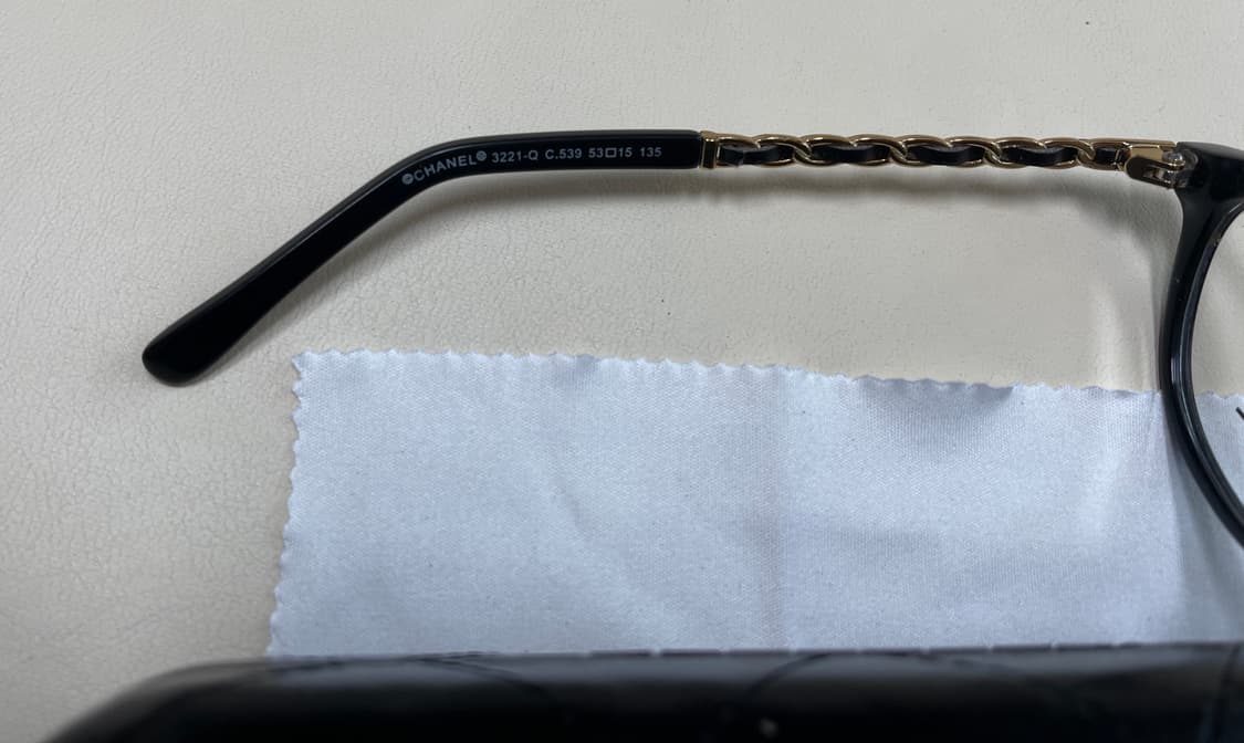 샤넬 3221-Q 체인 엠마왓슨 안경테 블랙 상품이미지6