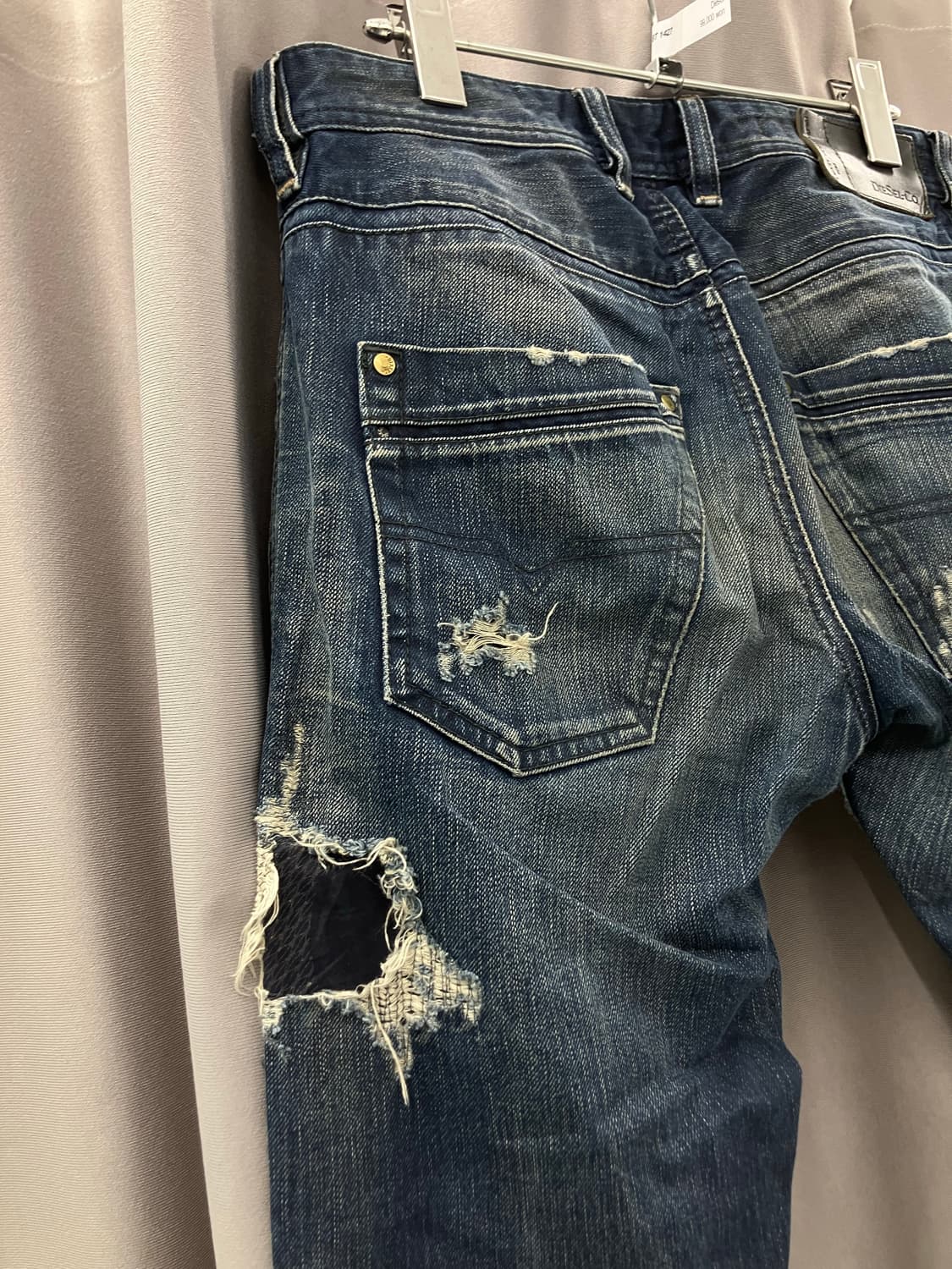 디젤 디스트로이드 패치워크 데님진  상품이미지1