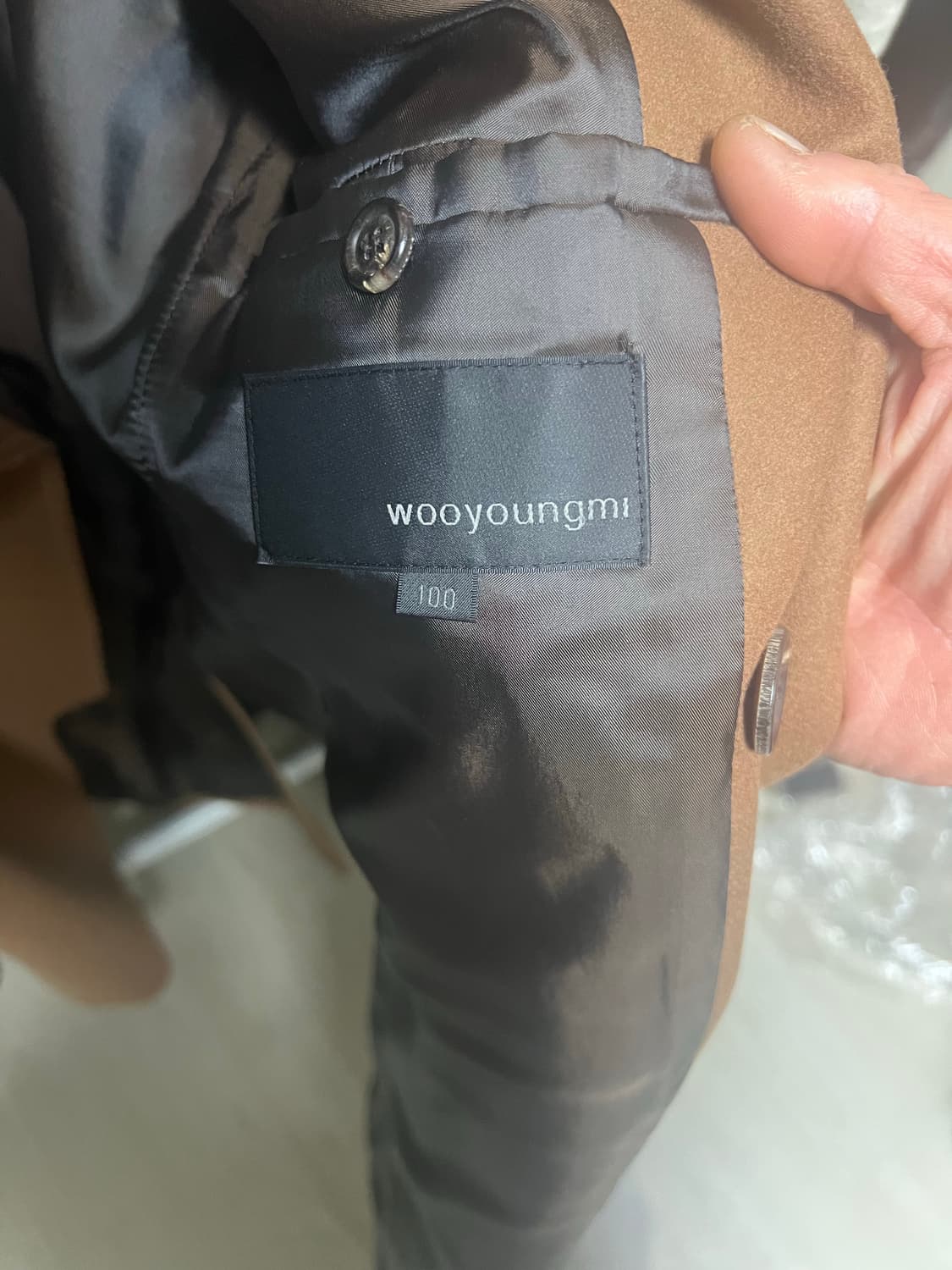 우영미 카멜 더블코트 상품이미지3