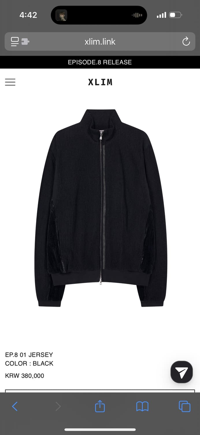 Xlim Ep.8 01 jersey M size, black 상품이미지3