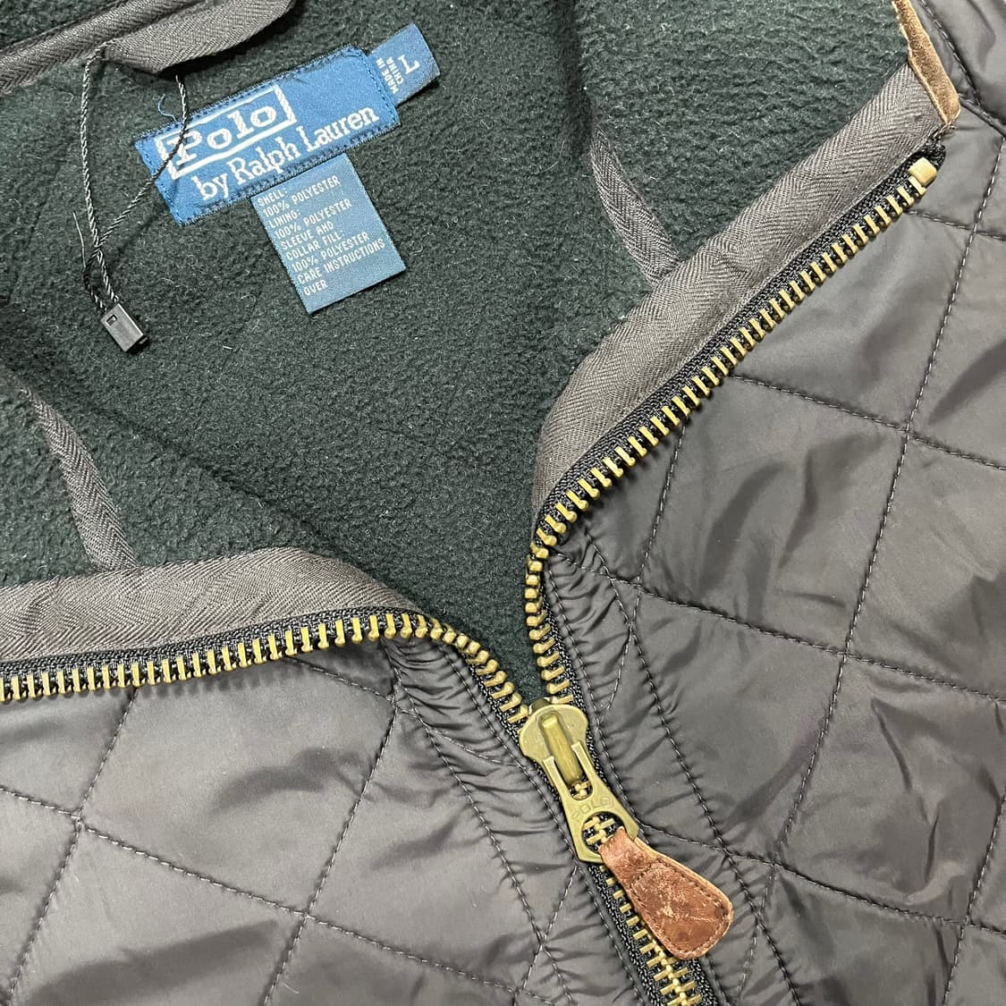 폴로 랄프로렌 퀼팅 투웨이 딥 브라운 투웨이 자켓 상품이미지5