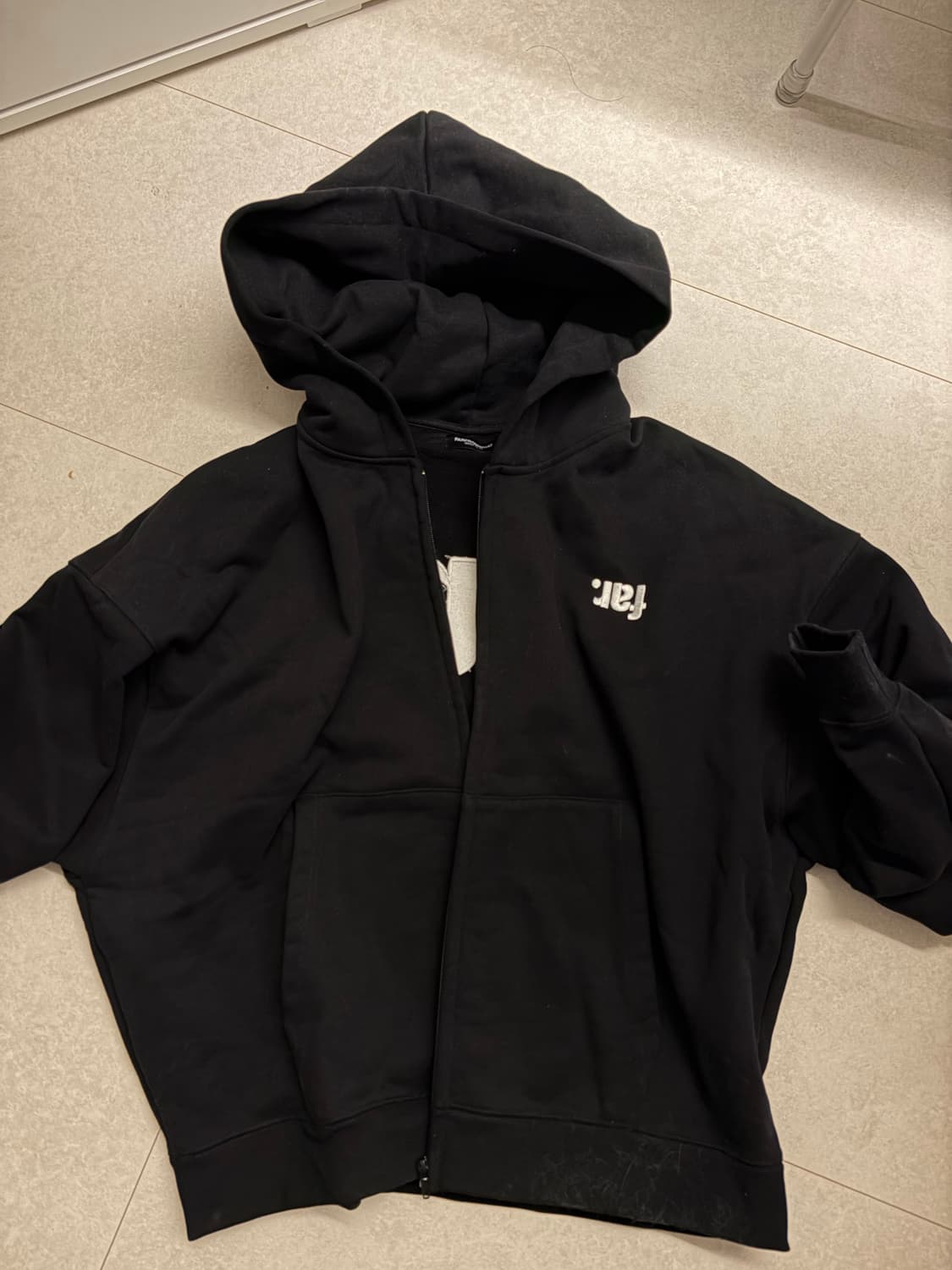 파프롬왓 리버스 로고 후드 집업 1 사이즈 상품이미지1