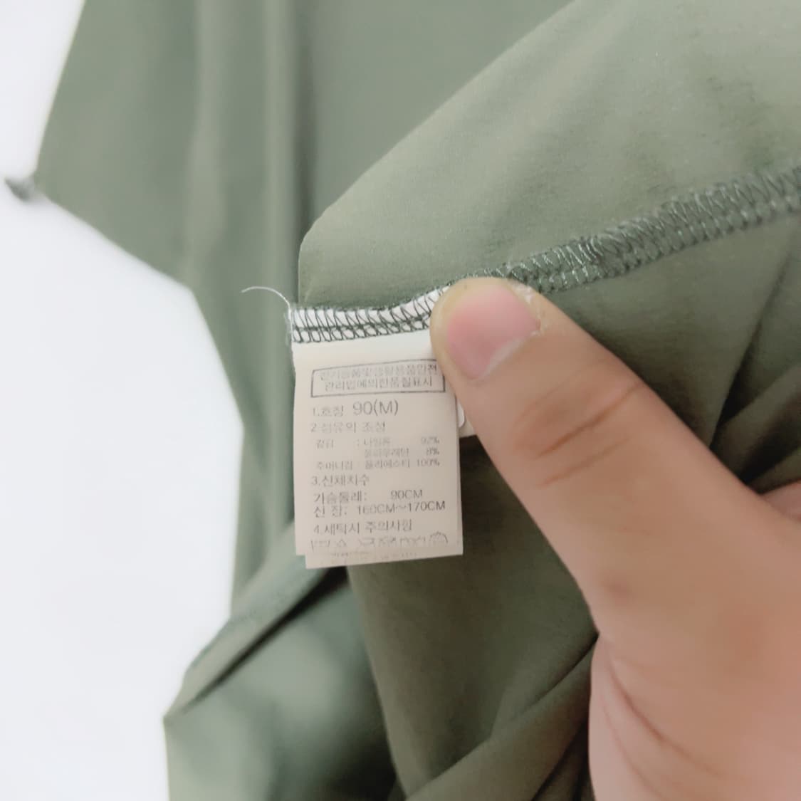 노스페이스 카키 포켓 나일론 반팔 원피스 상품이미지6