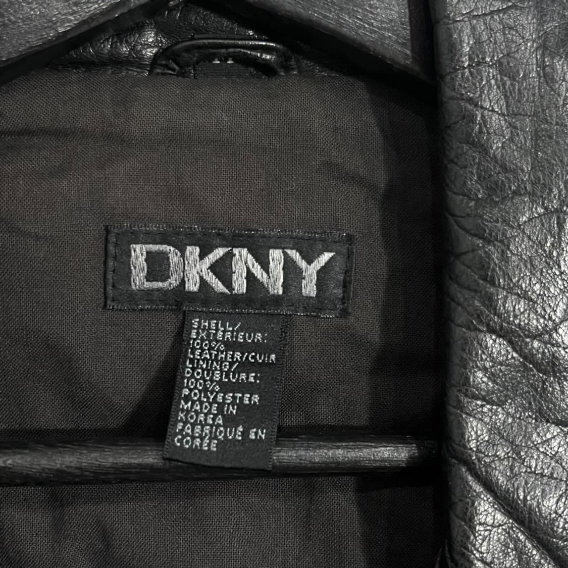 DKNY 리얼레더 집업 자켓 상품이미지6