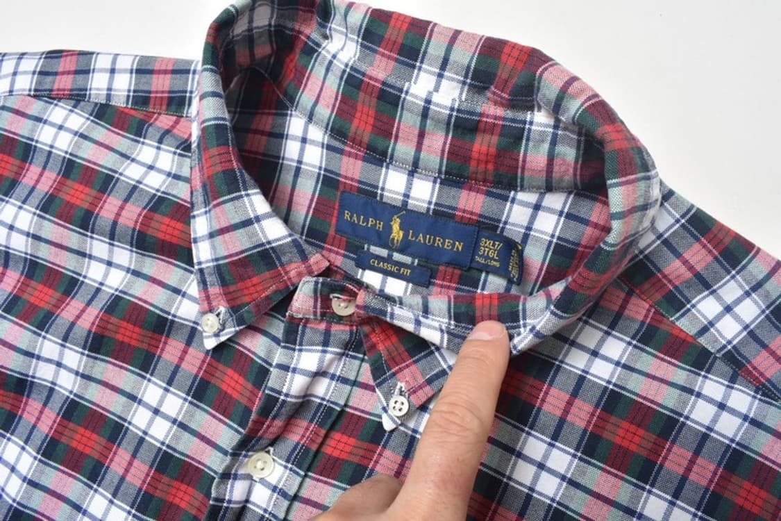 폴로 랄프로렌 빅셔츠 체크 남방 3XL N3248 상품이미지6