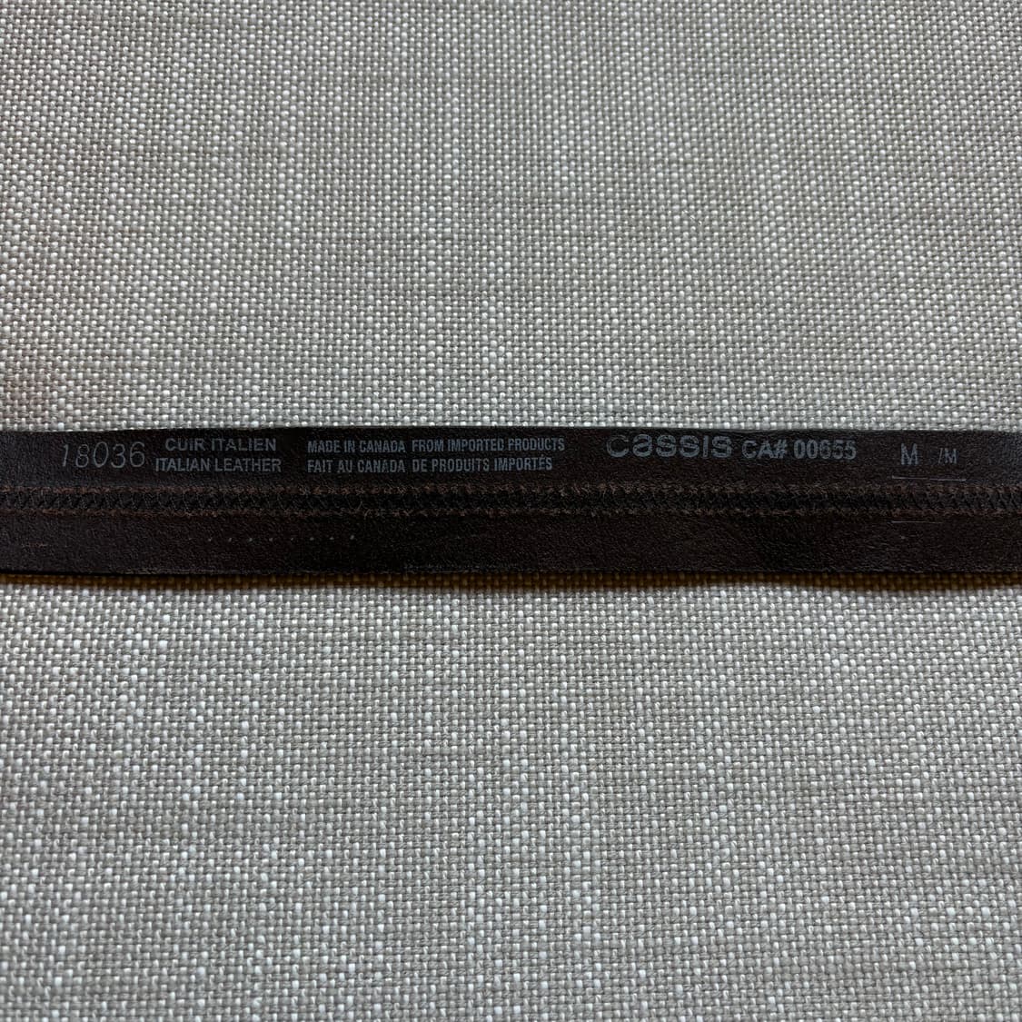 (34-35) Canada 이탈리안 카시스 다크 브라운 레더 벨트 상품이미지9