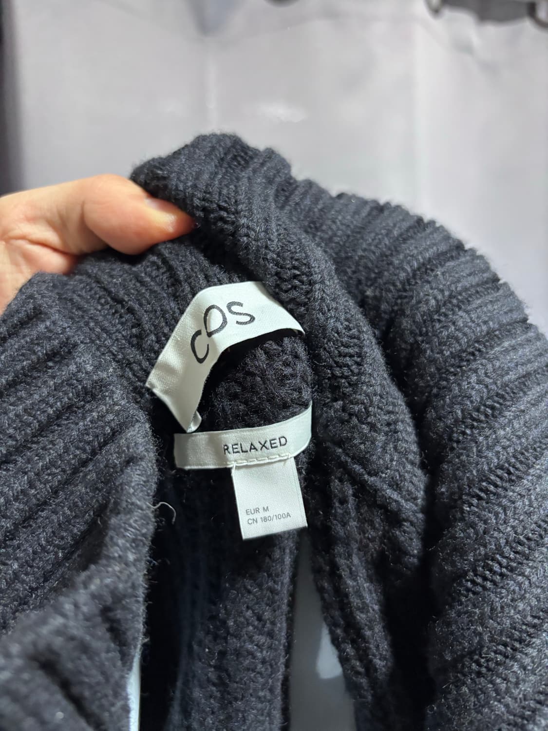 [m]COS 퍼널넥 니티드 울 재킷 상품이미지5