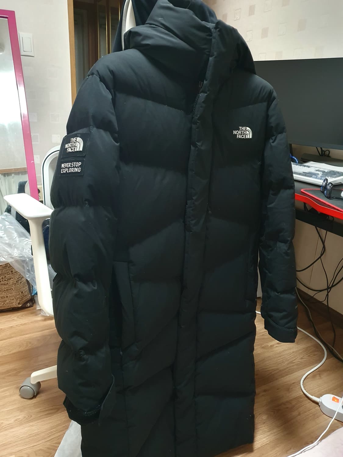 노스페이스 롱패딩 100(L) 사이즈 상품이미지2