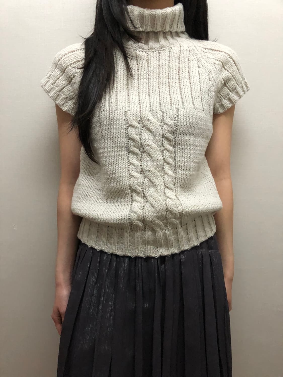 빈티지 라이트그레이 니트 상품이미지1